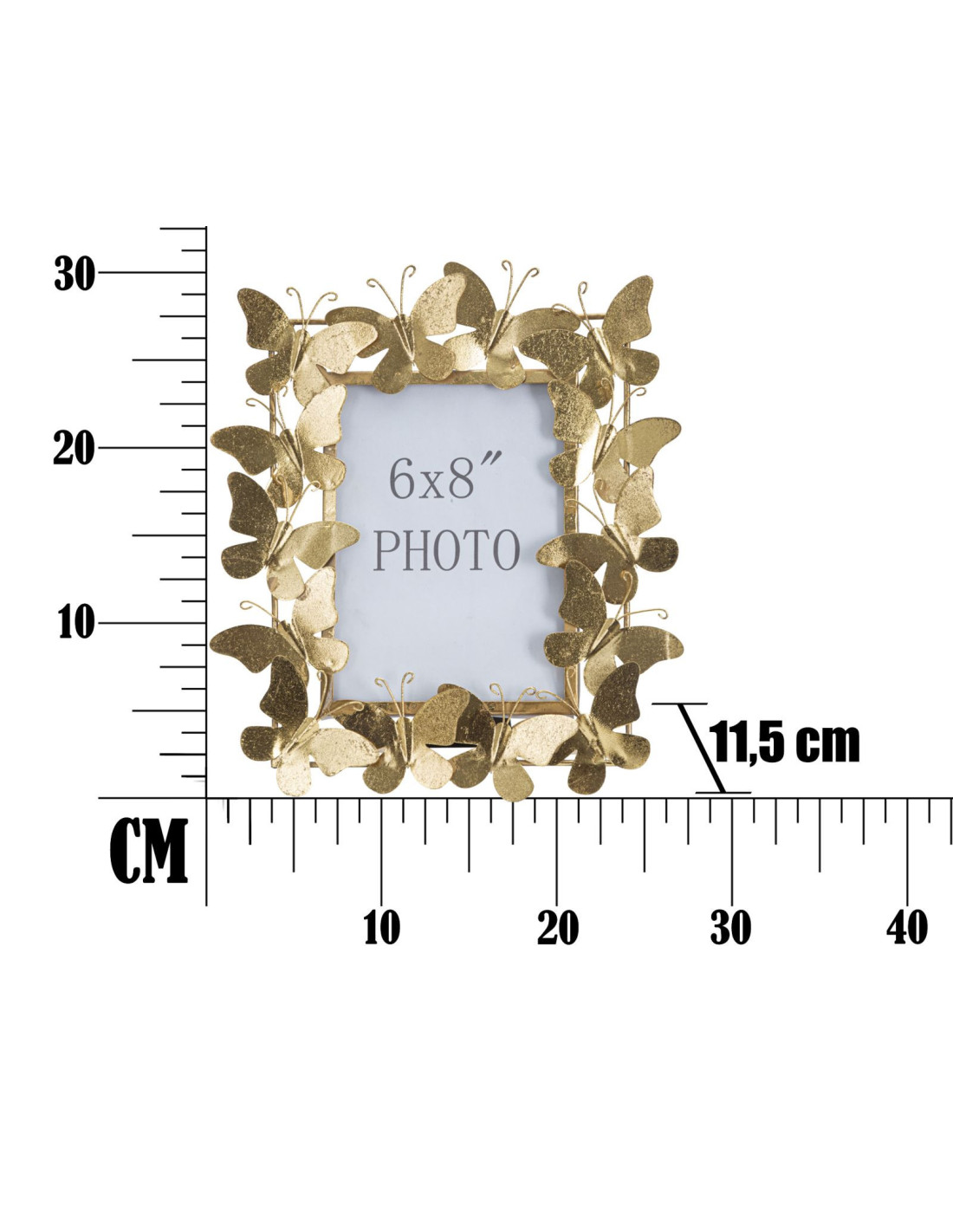 Cadre Photo Triple Dépliable Navaris – Pour 3 à 6 Photos 10x15 Cm | Cuivre Doré Vintage, Verre Transparent