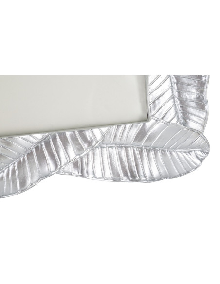 Cadre photo original Feuilles en Résine Argenté pour photo 15x20 cm Lefy 