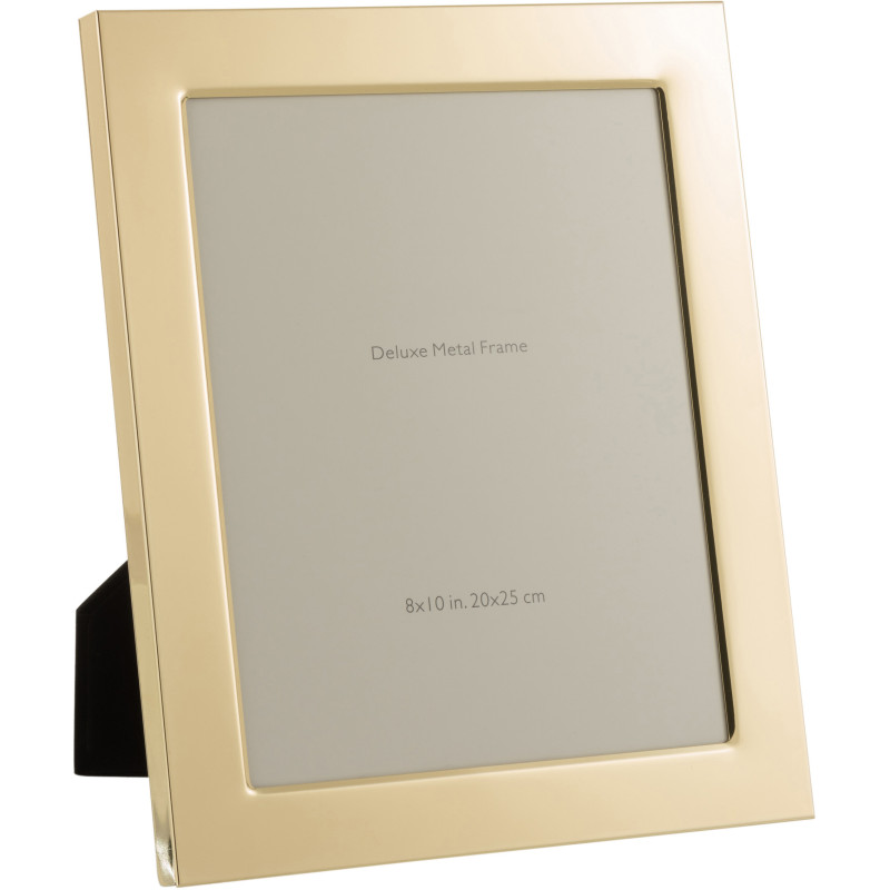 Cadre photo Bord large Stymia en Métal Doré pour photo 20x25 - 1