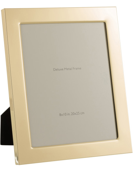 Cadre photo Bord large Stymia en Métal Doré pour photo 20x25 - 1