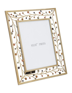 Cadre photo original branches en Métal Doré pour photo 20x25 cm Bixy 