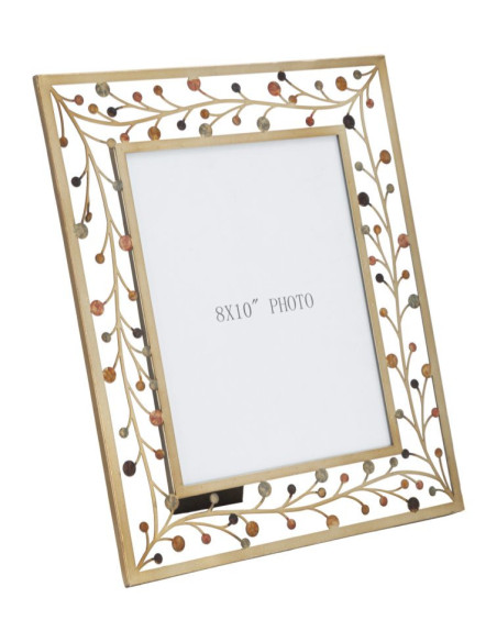 Cadre photo original branches en Métal Doré pour photo 20x25 cm Bixy 