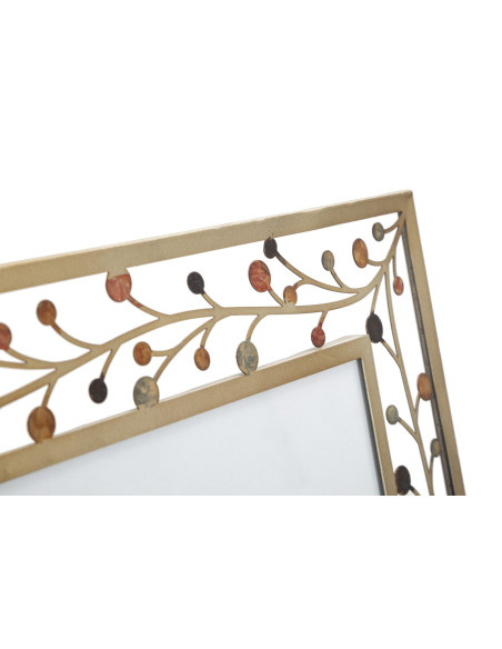Cadre photo original branches en Métal Doré pour photo 20x25 cm Bixy 