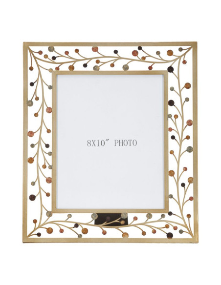 Cadre photo original branches en Métal Doré pour photo 20x25 cm Bixy 