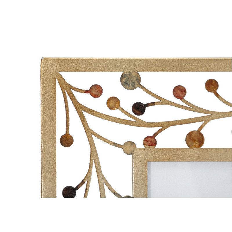 Cadre photo original branches en Métal Doré pour photo 20x25 cm Bixy 