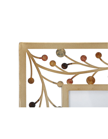 Cadre photo original branches en Métal Doré pour photo 20x25 cm Bixy 