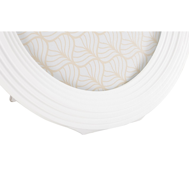 Cadre photo moderne ovale en Résine Blanc pour photo 15x20 cm Ovally 