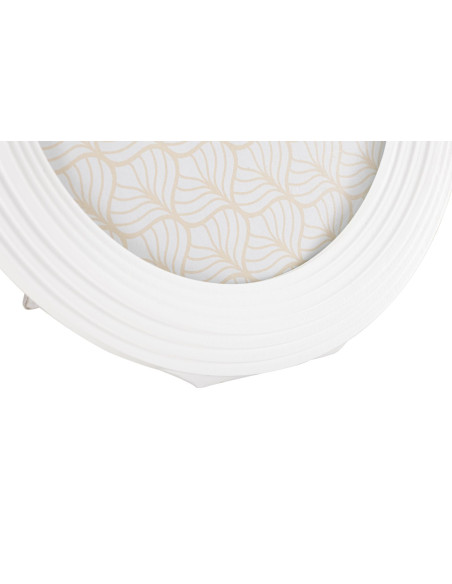 Cadre photo moderne ovale en Résine Blanc pour photo 15x20 cm Ovally 