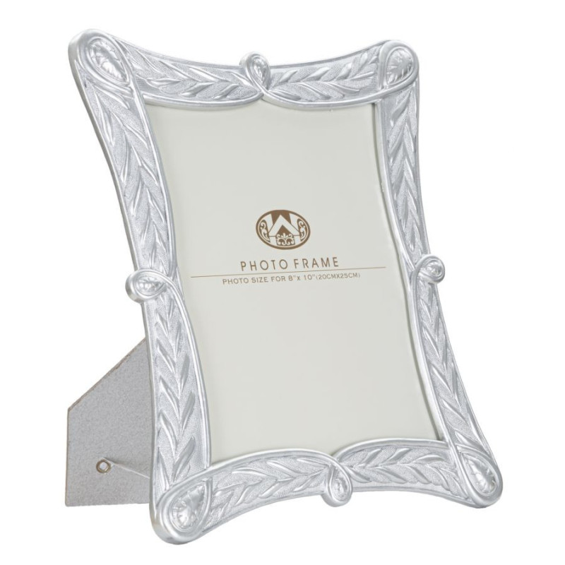 Cadre photo moderne en Résine Argenté pour photo 20x25 cm Ceria 