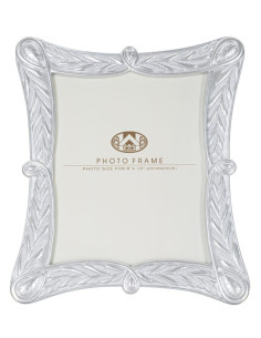 Cadre photo moderne en Résine Argenté pour photo 20x25 cm Ceria 