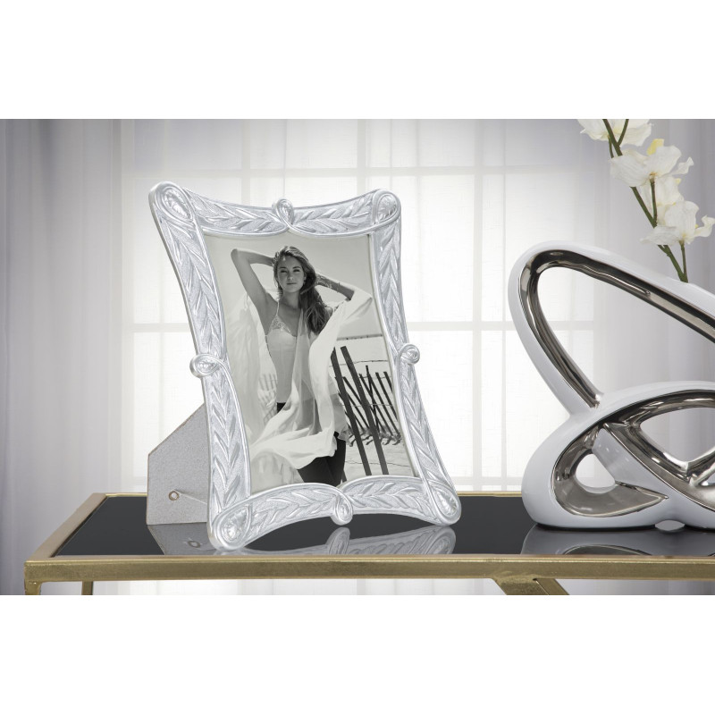 Cadre photo moderne en Résine Argenté pour photo 20x25 cm Ceria 