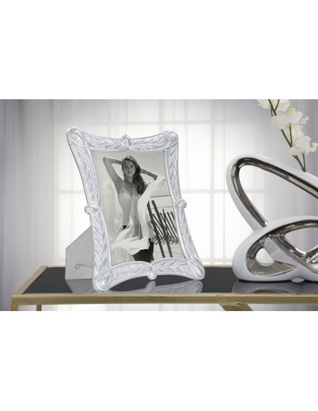 Cadre photo moderne en Résine Argenté pour photo 20x25 cm Ceria 