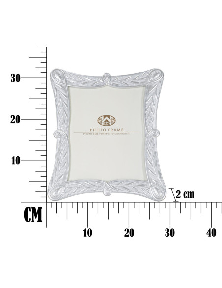 Cadre photo moderne en Résine Argenté pour photo 20x25 cm Ceria 