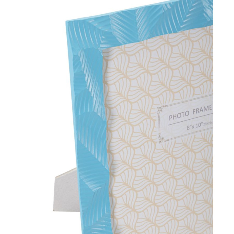 Cadre photo moderne design en Résine Bleu pour photo 20x25 cm Bluesy 