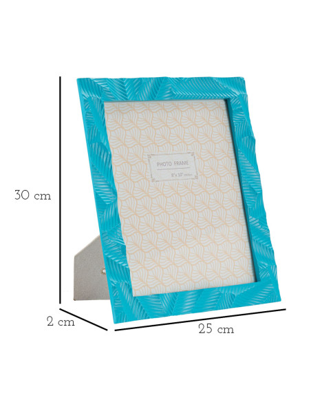 Cadre photo moderne design en Résine Bleu pour photo 20x25 cm Bluesy 