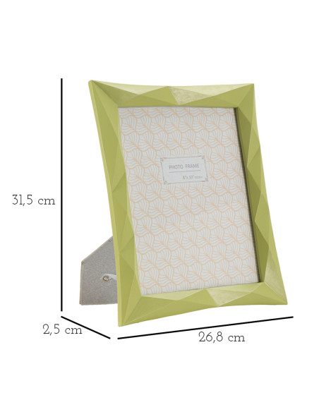 Cadre photo moderne design en Résine Vert pour photo 20x25 cm Greeny 