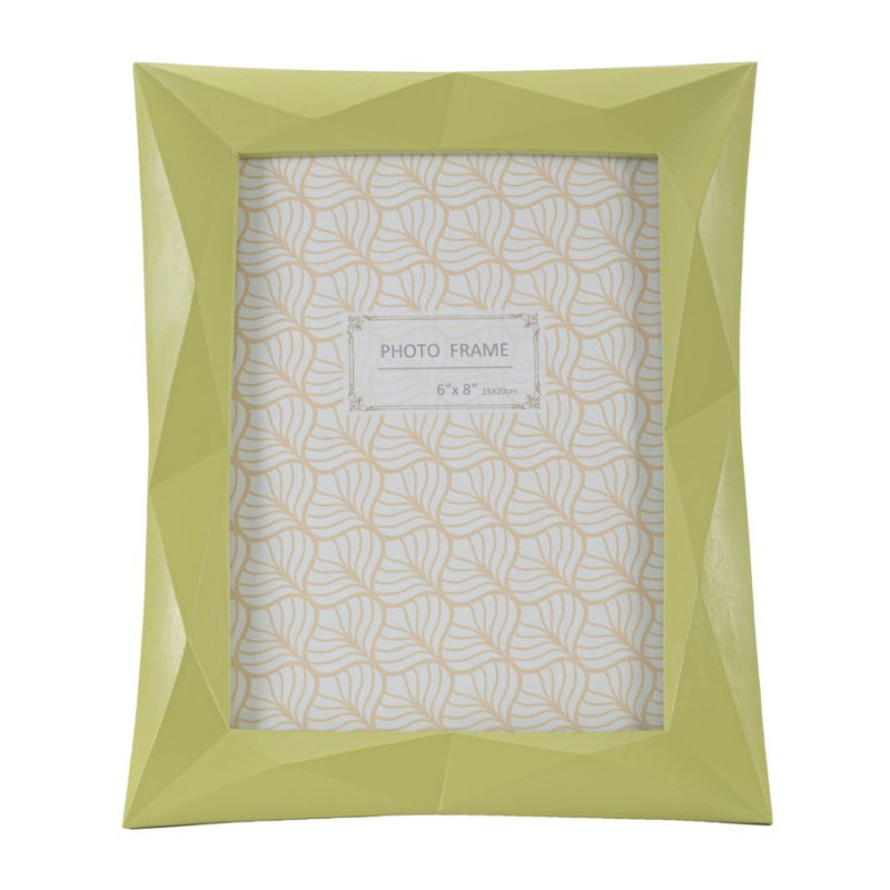 Cadre photo moderne design en Résine Vert pour photo 15x20 cm Greeny 