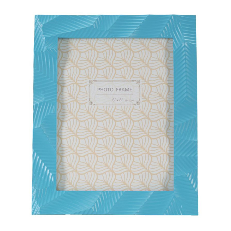 Cadre photo moderne design en Résine Bleu pour photo 15x20 cm Bluesy 