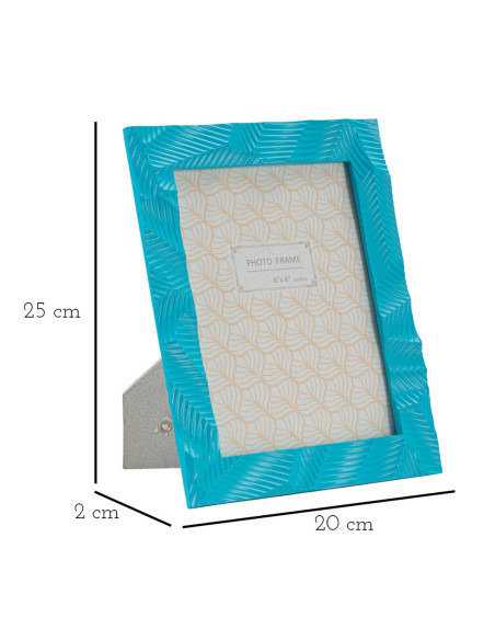 Cadre photo moderne design en Résine Bleu pour photo 15x20 cm Bluesy 