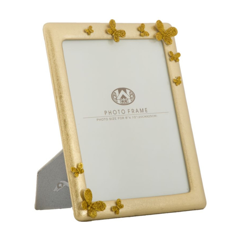 Cadre photo moderne chic Papillons en Résine Argenté pour photo 20x25 cm Butterfly 