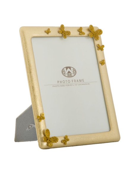 Cadre photo moderne chic Papillons en Résine Argenté pour photo 20x25 cm Butterfly 