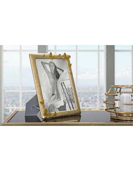 Cadre photo moderne chic Papillons en Résine Argenté pour photo 20x25 cm Butterfly 