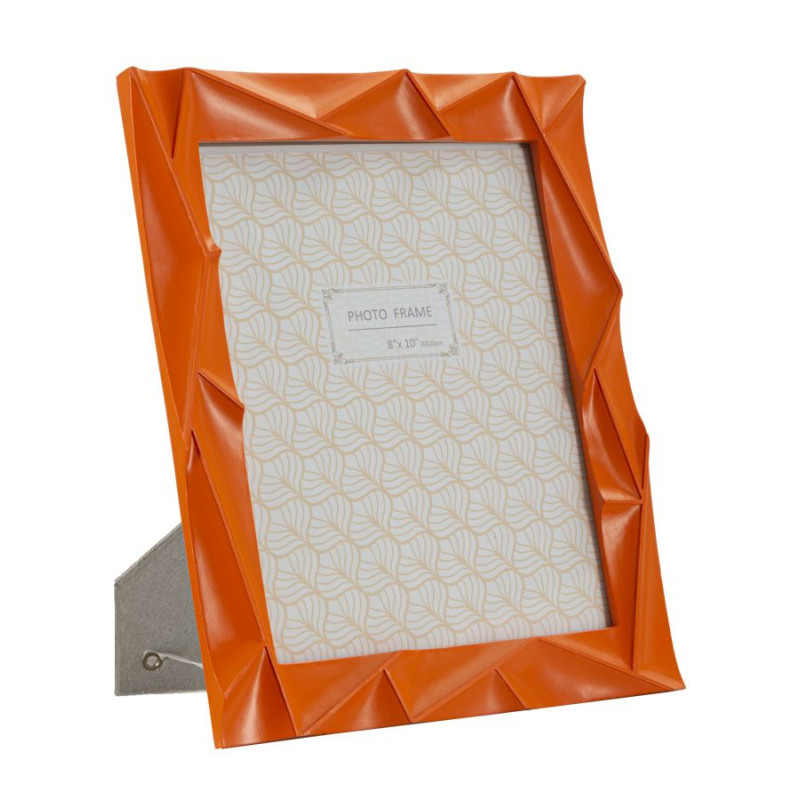 Cadre photo moderne design en Résine Orange pour photo 20x25 cm Orangy 