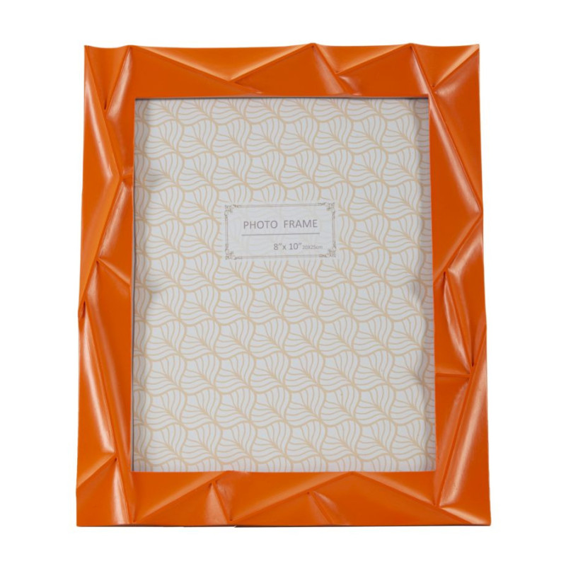 Cadre photo moderne design en Résine Orange pour photo 20x25 cm Orangy 
