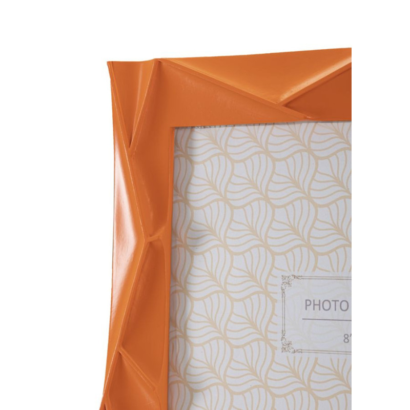Cadre photo moderne design en Résine Orange pour photo 20x25 cm Orangy 