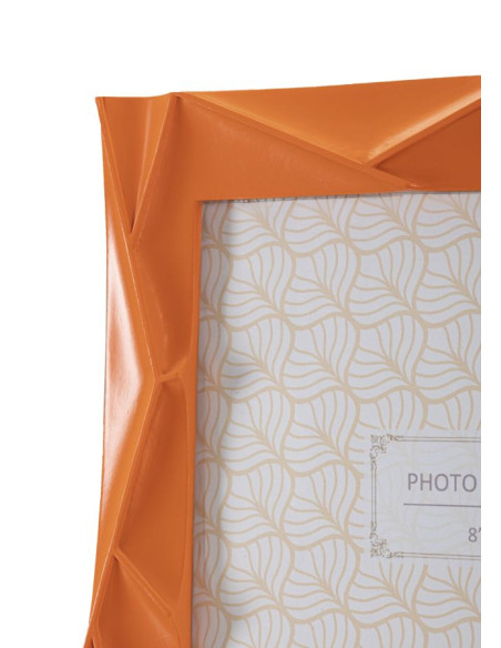 Cadre photo moderne design en Résine Orange pour photo 20x25 cm Orangy 