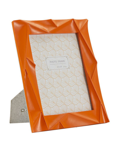 Cadre photo moderne design en Résine Orange pour photo 15x20 cm Orangy 