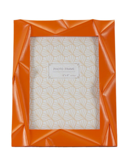 Cadre photo moderne design en Résine Orange pour photo 15x20 cm Orangy 
