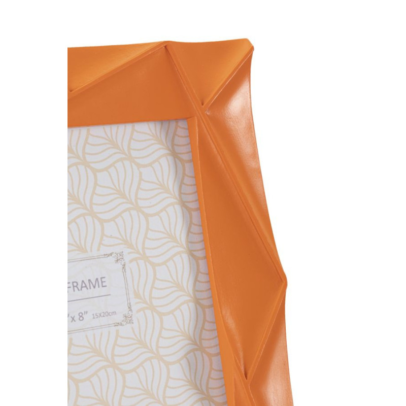 Cadre photo moderne design en Résine Orange pour photo 15x20 cm Orangy 