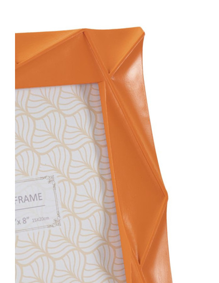 Cadre photo moderne design en Résine Orange pour photo 15x20 cm Orangy 