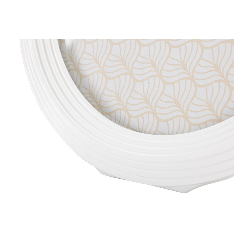 Cadre photo moderne ovale en Résine Blanc pour photo 20x25 cm Ovally 