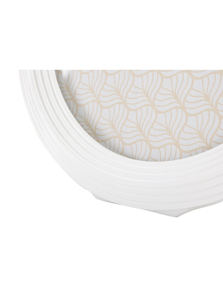 Cadre photo moderne ovale en Résine Blanc pour photo 20x25 cm Ovally 