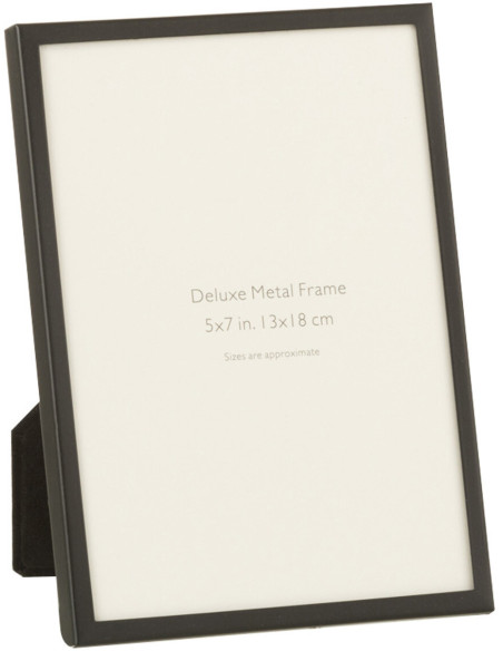 Cadre photo Bord fin Stymia en Métal Noir pour photo 13x18 - 1