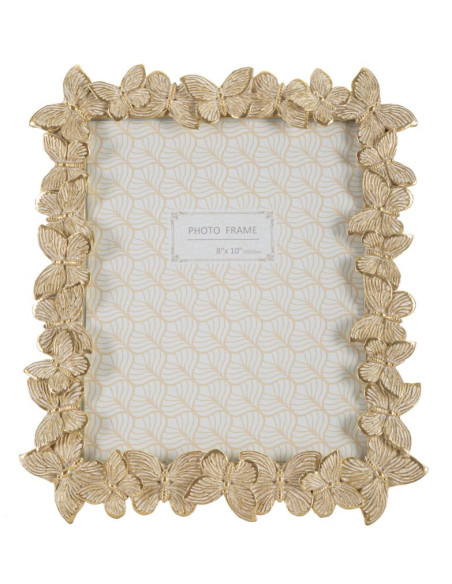 Cadre photo original Papillons en Résine Doré pour photo 20x25 cm Farfalle 
