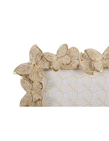 Cadre photo original Papillons en Résine Doré pour photo 20x25 cm Farfalle 