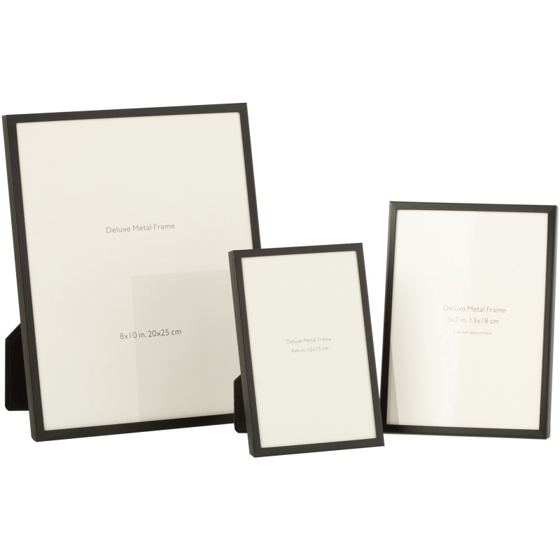 Cadre photo Bord fin Stymia en Métal Noir pour photo 20x25 - 3