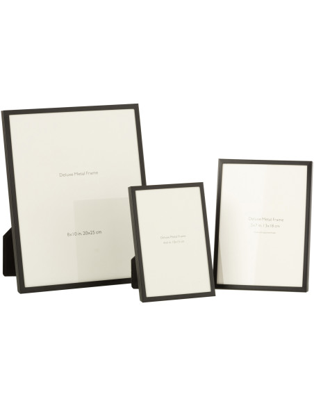 Cadre photo Bord fin Stymia en Métal Noir pour photo 20x25 - 3