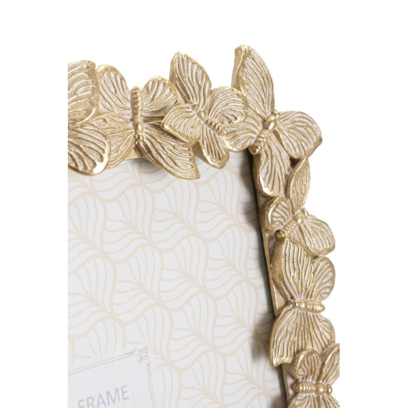 Cadre photo original Papillons en Résine Doré pour photo 20x25 cm Farfalle 