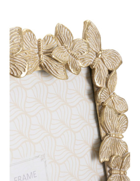 Cadre photo original Papillons en Résine Doré pour photo 20x25 cm Farfalle 