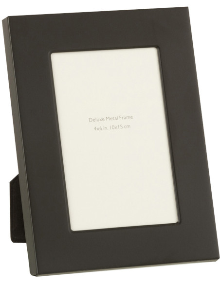 Cadre photo Bord large Stymia en Métal Noir pour photo 10x15 - 1