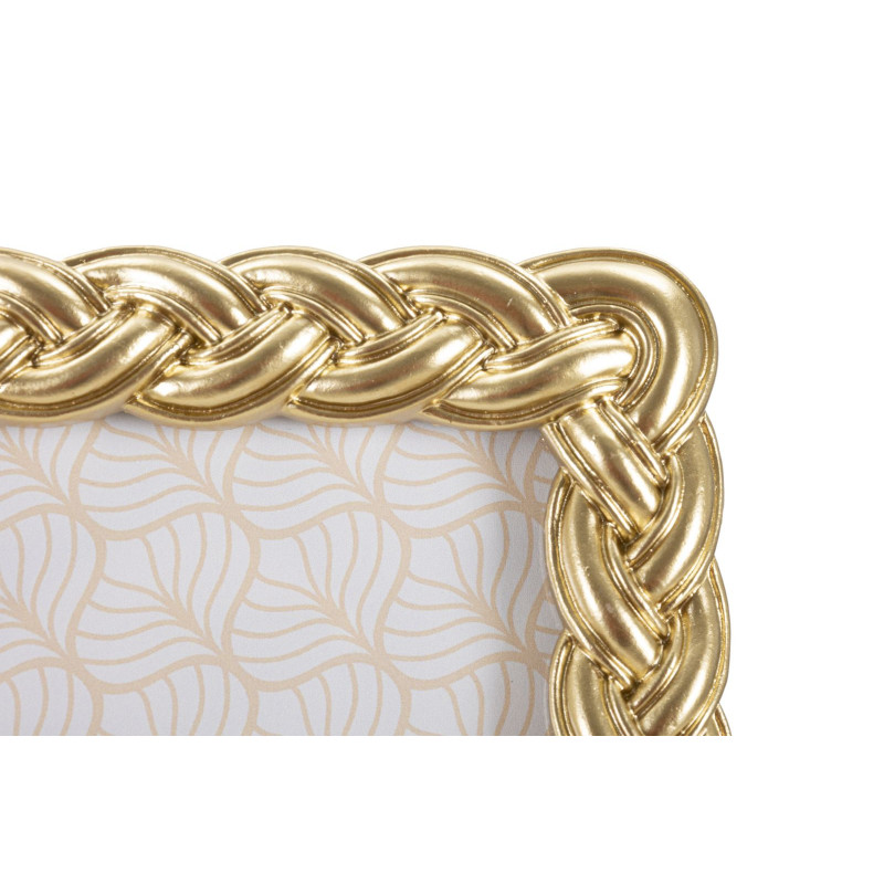 Cadre photo moderne Corde en Résine Doré pour photo 15x20 cm Rope 