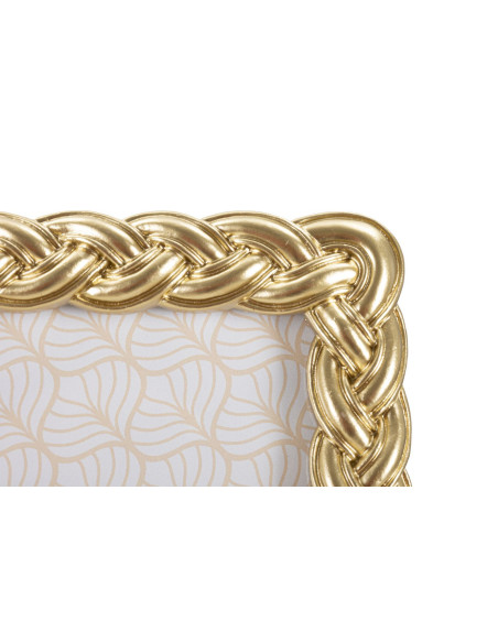 Cadre photo moderne Corde en Résine Doré pour photo 15x20 cm Rope 