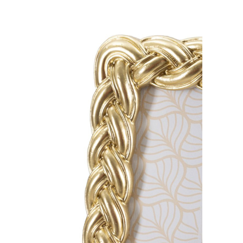 Cadre photo moderne Corde en Résine Doré pour photo 15x20 cm Rope 