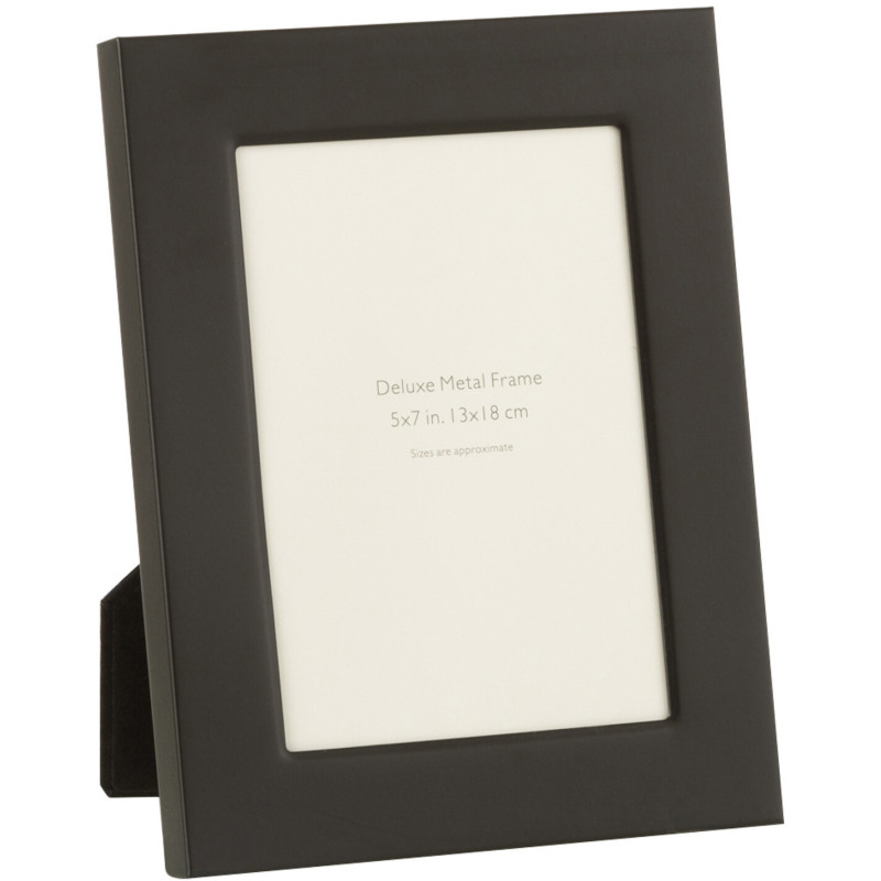 Cadre photo Bord large Stymia en Métal Noir pour photo 13x18 - 1