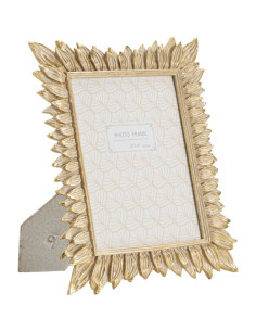 Cadre photo original Feuilles en Résine Doré pour photo 15x20 cm Molas 