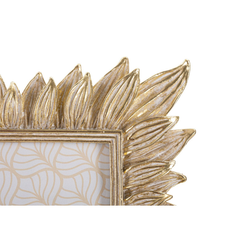 Cadre photo original Feuilles en Résine Doré pour photo 15x20 cm Molas 